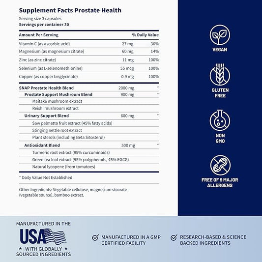 Snap Supplements Prostate Health Supplement
