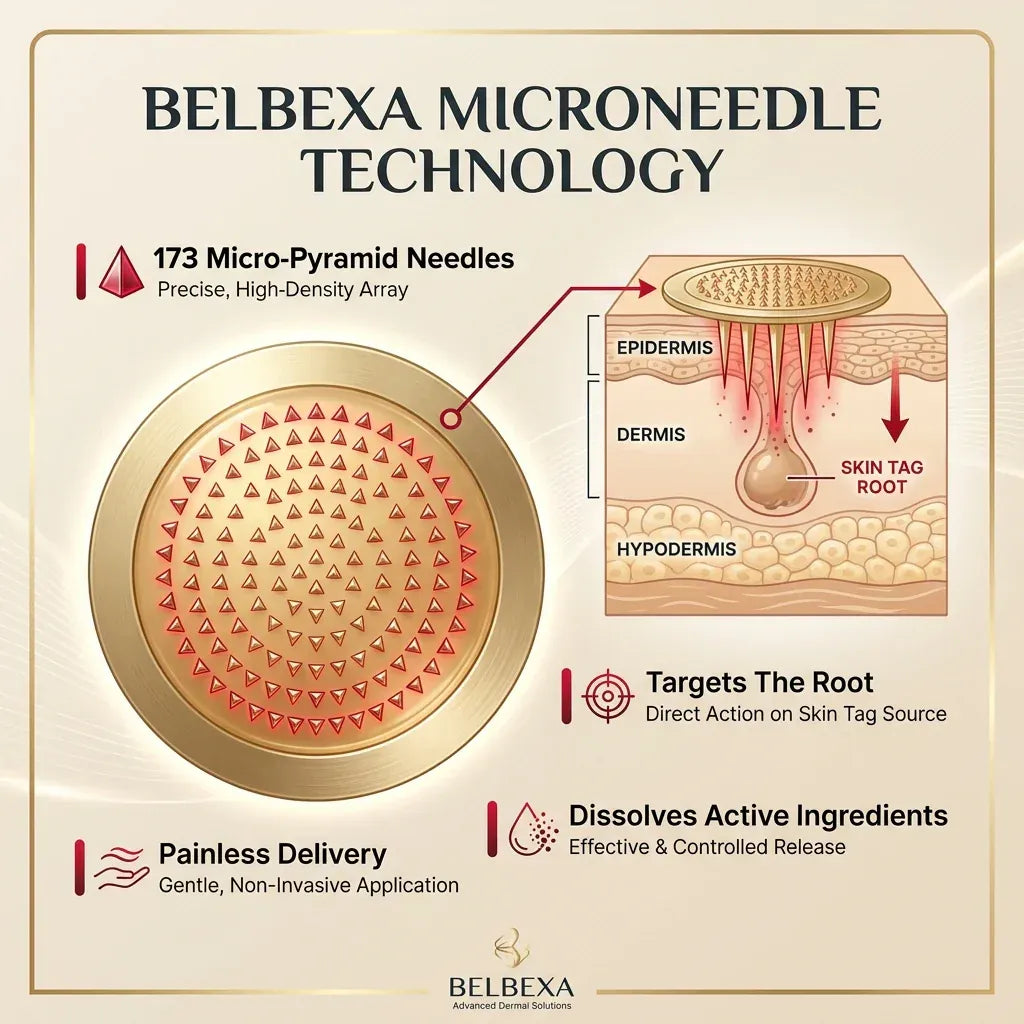 Bellbexa® Microneedle Botanic Skin Tag Solution Patch
