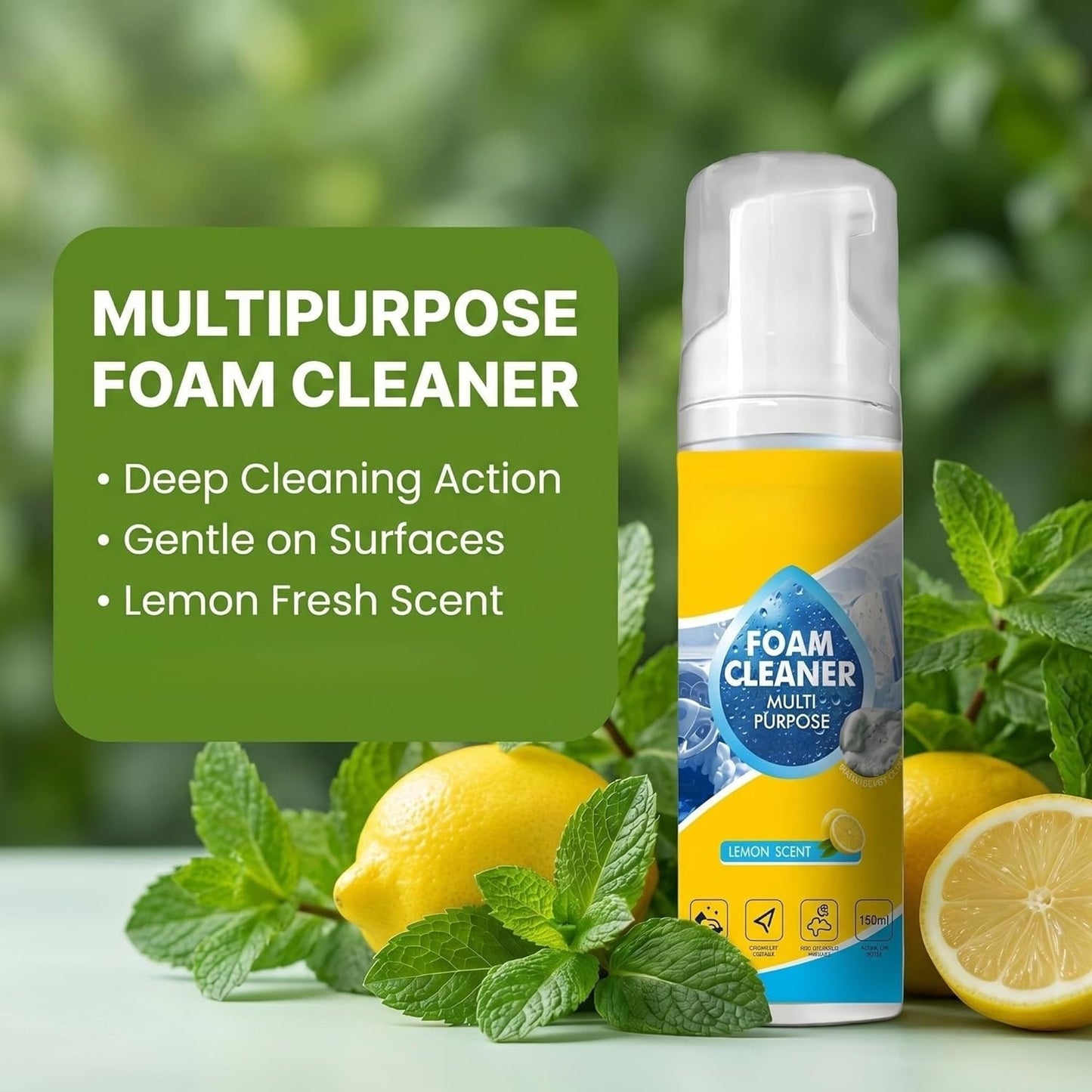 QIFOR All-Purpose Multi-Enzyme Foam Cleaner.