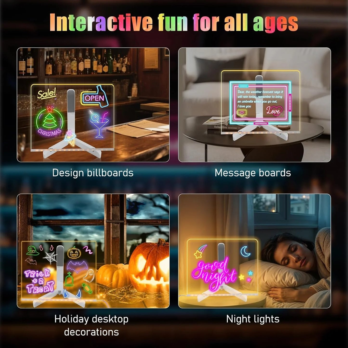 MagicGlow™ Glowing LED Drawing Board