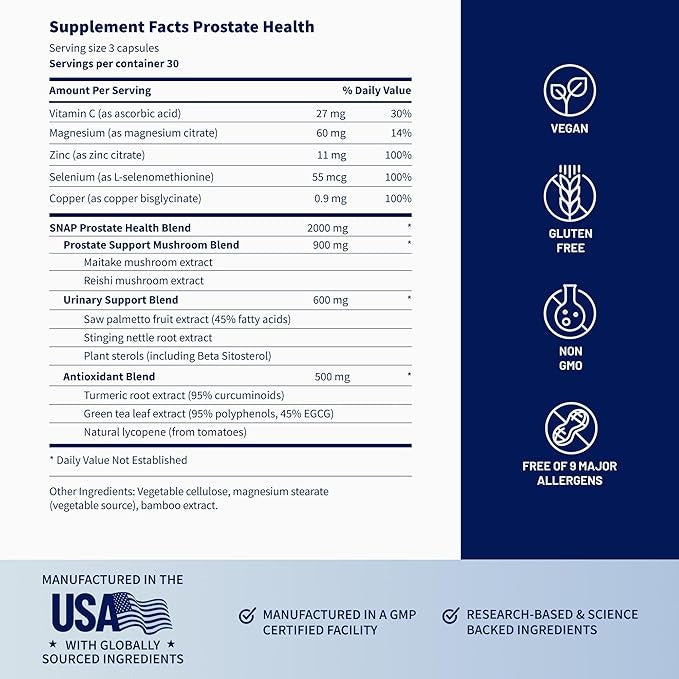 Snap Supplements Prostate Health Supplement