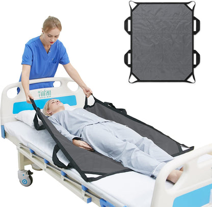 Positioning Bed Pad Patient Transfer Sheet with Handles Washable Draw Sheets Mattress